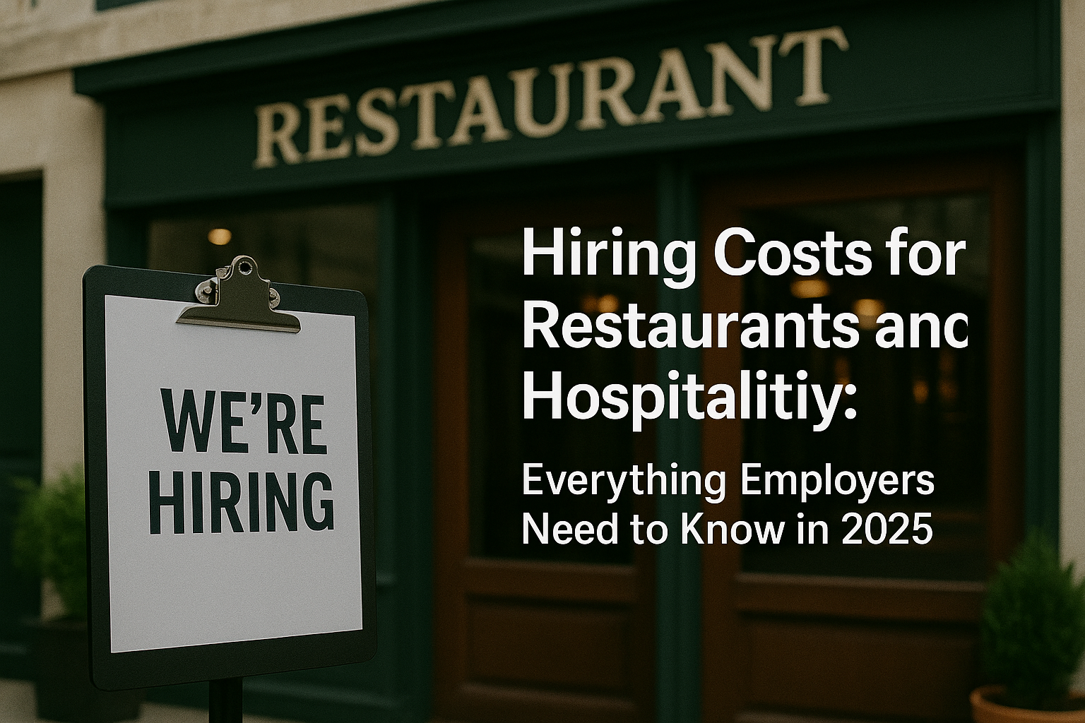 Hiring Costs for Restaurants and Hospitality: Everything Employers Need to Know in 2025